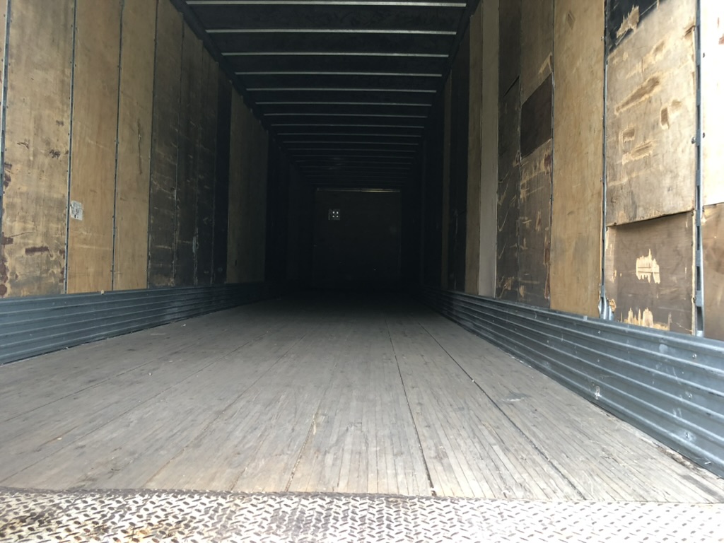 Trailer interior looking toward rear doors
